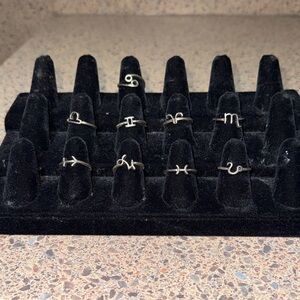 Silver Zodiac Ring Collection